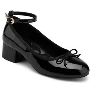 Aerosoles Girl's Milena Pump Black Patent Size 1 Little Girl